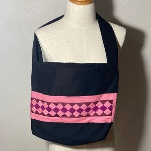 Reversible  Fabric Quilted Bag, Reusable Bag, Shopping Bag.